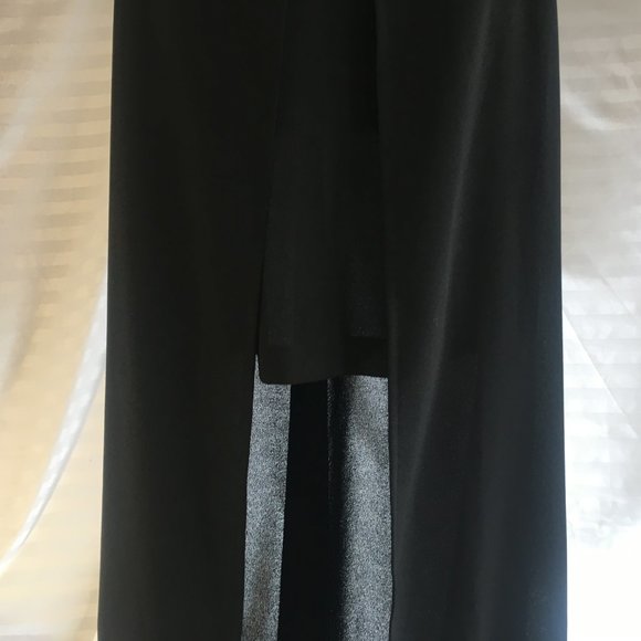 Joseph Ribkoff Women's Black Designer Dress High Low Size 6 Formal Vintage Grad - Picture 5 of 15
